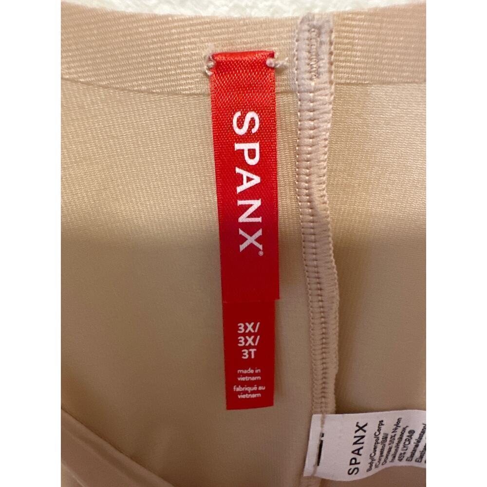 Spanx Invisible Cami Thong Bodysuit, Size 3X, Champagne Beige, NWT - Picture 5 of 7